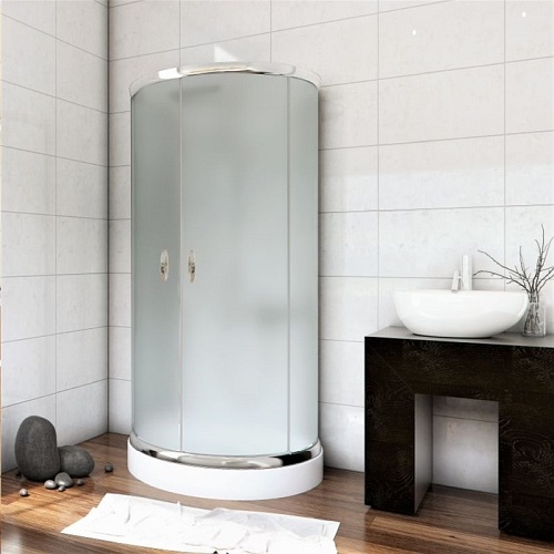 Kabina przyścienna szkło chinchila 100x80 BK501XC+