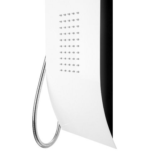 Panel prysznicowy czarno biały Duo Corsan