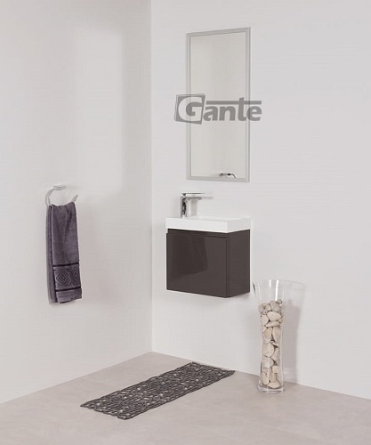 Lustro łazienkowe prostokątne 40x80 cm srebrna rama