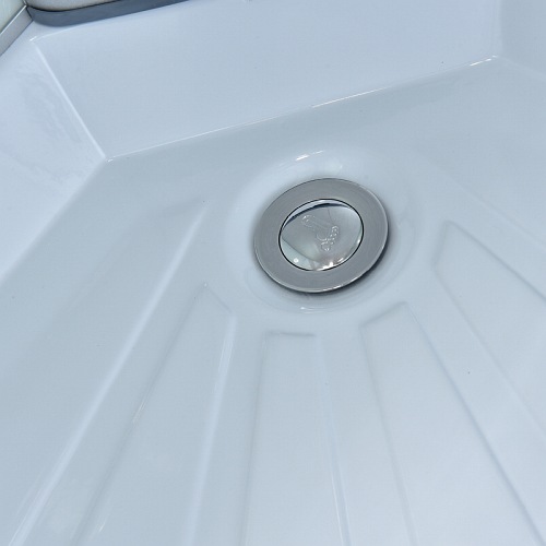 Kabina prysznicowa półokrągła zabudowana 90x90 WSH-303B