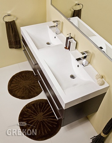 Szafka z umywalką 140/50/4 Nadia seria Fokus Wenge Mat