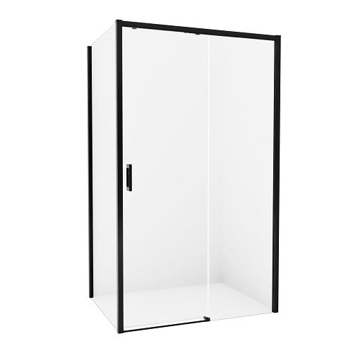 Kabina prysznicowa 100x80 D-0317A/D-0128B Prime Black New Trendy