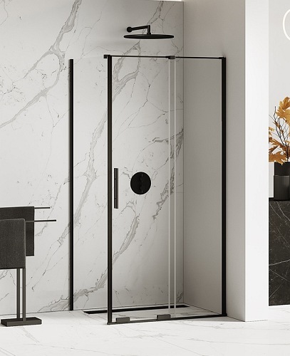 Smart New Trendy Black czarna kabina prysznicowa narożna prostokątna 100x120 cm EXK-4128