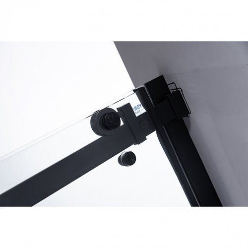 Czarne drzwi prysznicowe do wnęki 115-120 cm rozsuwane SH03DB szkło 8 mm