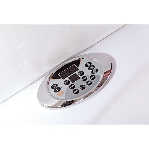 Wanna z hydromasażem narożna podgrzewacz wody 152x152 cm Tiga 604