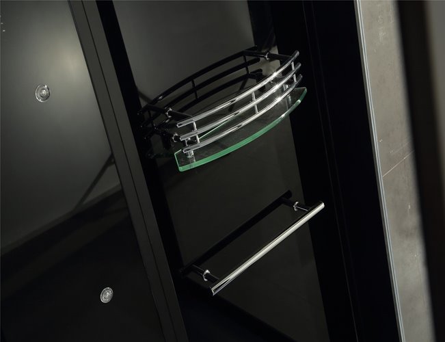 Kabina prysznicowa z hydromasażem niski brodzik 140x90 cm MO-0545-140