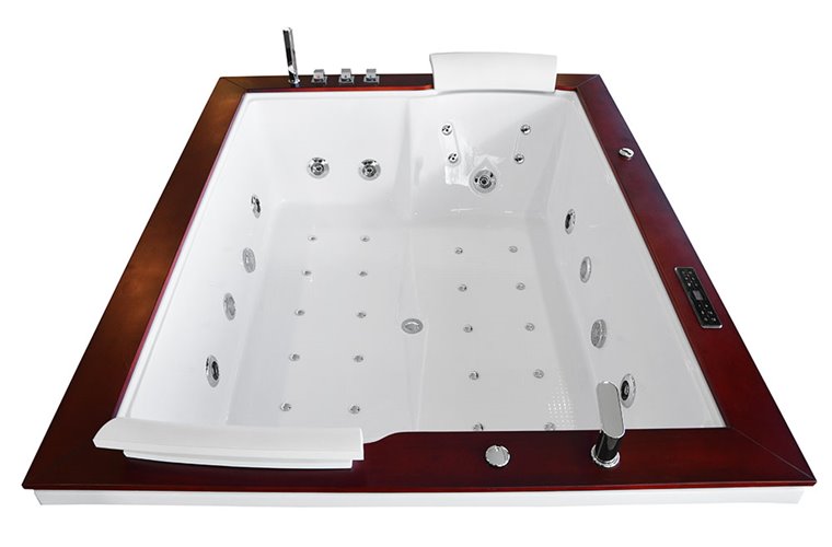 Wanna z hydromasażem prostokątna 180x150 cm MO-1666 Turbo