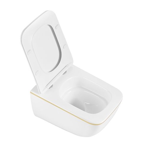 Zestaw podtynkowy stelaż GEBERIT DUOFIX + miska YUZU-WH-GL-TR-03 + przycisk DELTA 20 biały