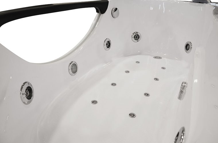 Przyścienna wanna hydromasażowa 180x88 cm MO-1002 Turbo+