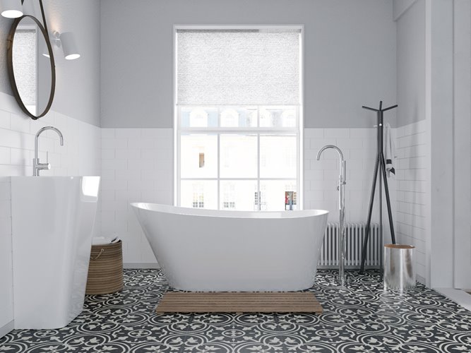 Wanna wolnostojąca Corsan Estella 160 cm korek klik-klak chrom