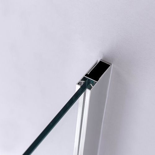 Chromowana kabina prysznicowa pięciokątna 90x90 drzwi uchylne KZ91B