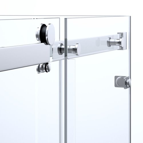 Kabina prysznicowa trójścienna 130x90x90 cm szkło 8mm mrożone Swiss Liniger