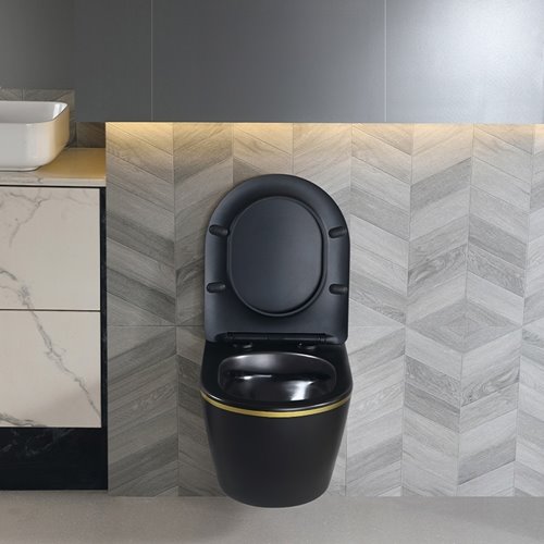 Zestaw podtynkowy stelaż GEBERIT DUOFIX + miska PEAK-MTB-GL-RIM-03 + przycisk DELTA 01 chrom