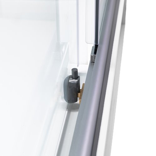 Kabina prysznicowa zabudowana prostokątna profil szczotkowany 120x80 Alma Lewa