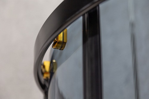 Kabina prysznicowa czarno-złota  80x80 Tiara Gold Kerra