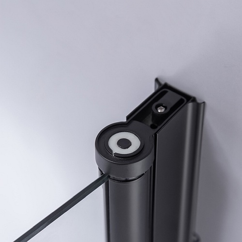 Czarna kabina prysznicowa składana kwadratowa 100x100 BS05C