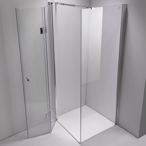 Kabina prysznicowa drzwi składane pojedyncze kwadratowa 90x90 KZ1180B