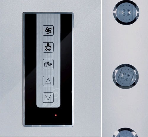 Kabina z hydromasażem niski brodzikiem 90x90 Lisa Kerra