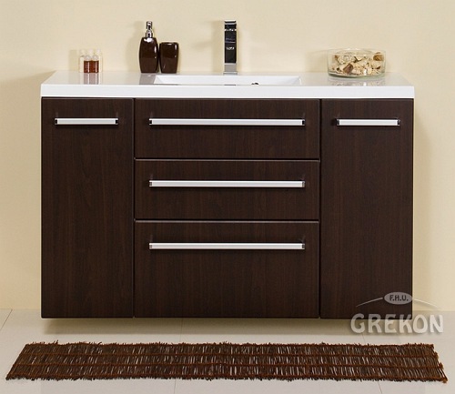 Szafka z umywalką 120/39/C3 Clever seria Fokus Wenge Mat