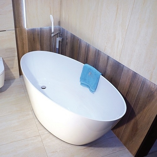Wanna wolnostojąca z lanego marmuru, Marble+ Siena WW BP