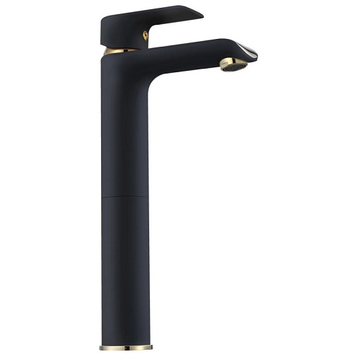 Bateria umywalkowa wysoka Bloom Black Gold Rea