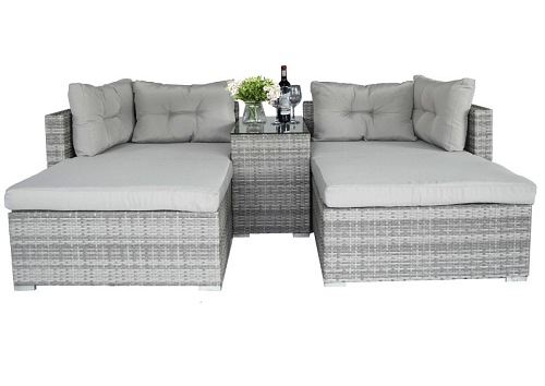 Zestaw mebli ogrodowych z technorattanu Rodos Loge Garden