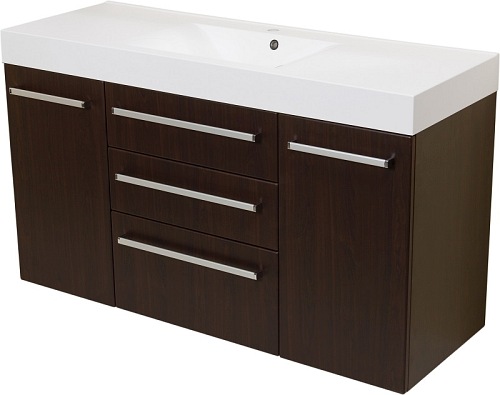 Szafka z umywalką 140/50/C3 seria Fokus Wenge Mat