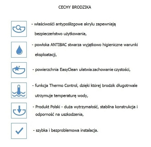 Kabina przyścienna w zestawie z brodzikiem BK002/1/X