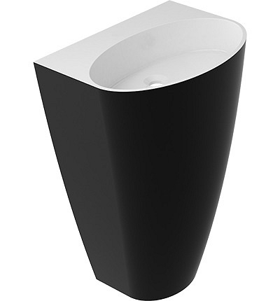 Czarna umywalka stojąca Siena UWBO BCP Marble+