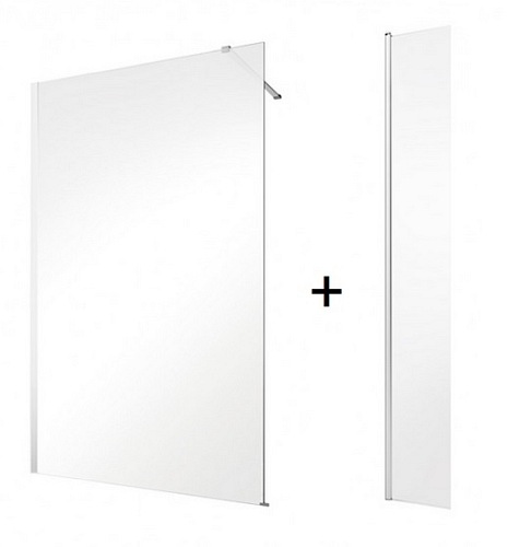 Ścianka 90 cm + ścianka boczna 30 cm Eco-N Flex Besco