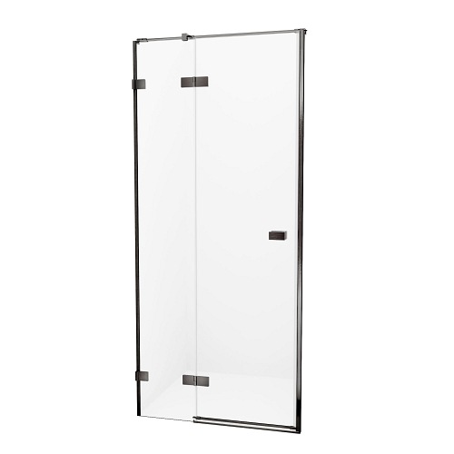 Drzwi prysznicowe uchylne lewe 140 cm EXK-3256 Avexa New Trendy Gunmetal Brushed