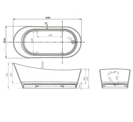 Wanna wolnostojąca Quattro Sanitti