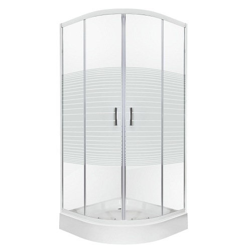 Kabina z brodzikiem półokrągła 80x80 Madera Kerra