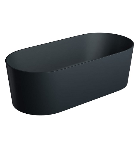 Omnires Ovo M+ Wanna wolnostojąca black lava 160x75 cm OVOWWBLV