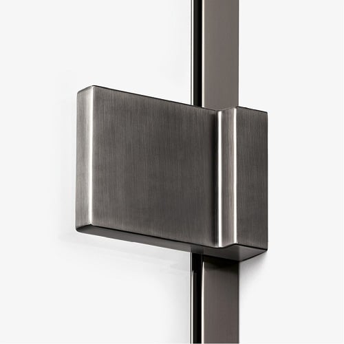 Kabina prysznicowa stal szczotkowana prawa 100x70 cm EXK-3360 Avexa New Trendy Gunmetal Brushed