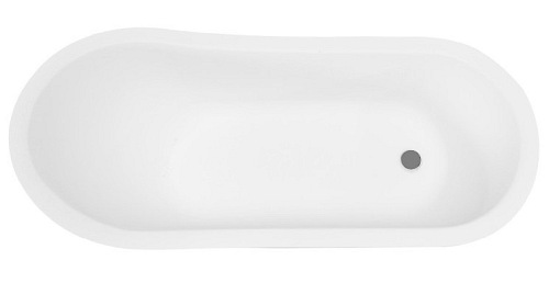 Olaya Besco wanna wolnostojąca retro 160 cm wykończenie chrom