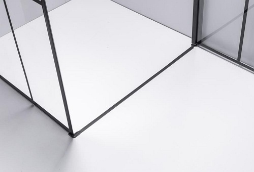 Kabina prysznicowa loftowy styl 90x90 czarne szprosy BS13B