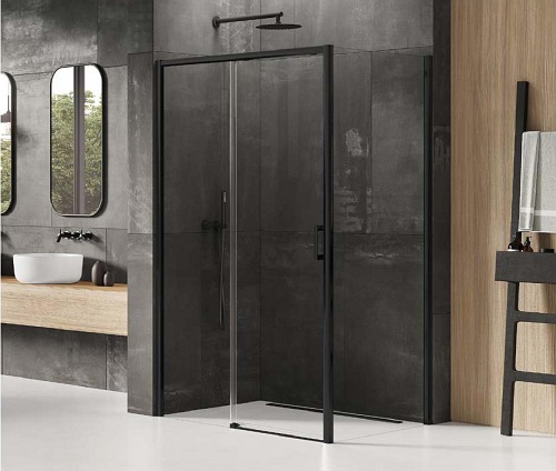 Kabina prysznicowa 100x70 D-0316A/D-0127B Prime Black New Trendy