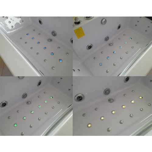 Wanna z hydromasażem prostokątna podgrzewacz wody Levante 659 180x90 cm