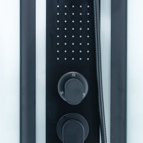 Kabina prysznicowa zabudowana na niskim brodziku kwadratowa 90x90 LISA-90