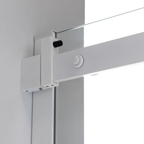 Biała kabina prysznicowa szkło 8 mm prostokątna 120x80 KZ203C