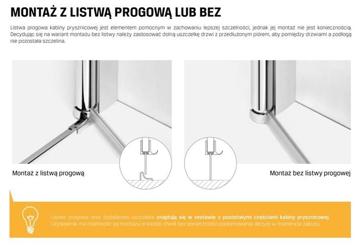 Złota szczotkowana kabina kwadratowa 90x90 K-4239 New Soleo Gold Brushed New Trendy