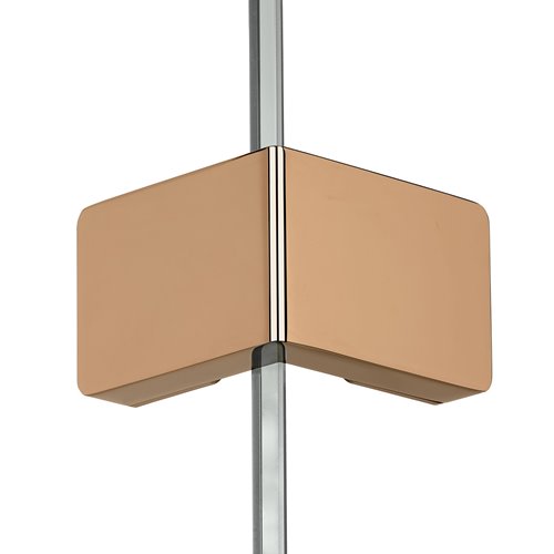 Miedziana przyścienna kabina prysznicowa prawa 90x80 EXK-6480 Eventa Copper Shine New Trendy