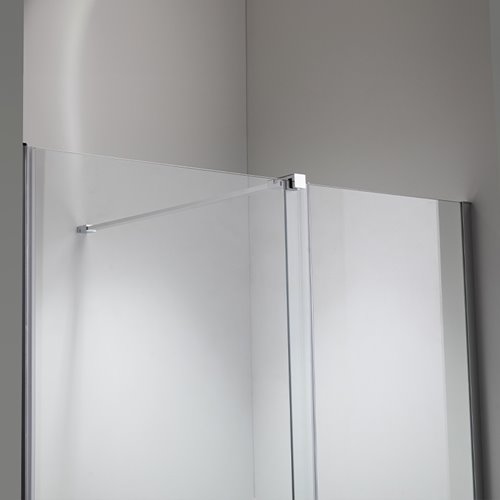 Drzwi prysznicowe rozsuwane szkło 8 mm 120 cm ASTRA-CH-A-120 zestaw