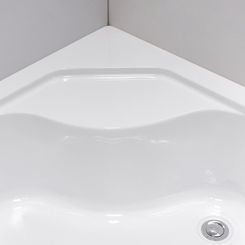 Kabina prysznicowa na głębokim brodziku biały profil 90x90 Maja Hydrosan