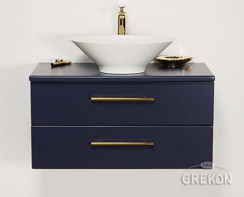 Szafka wisząca z umywalką nablatową 80 cm Belli Gold Gante