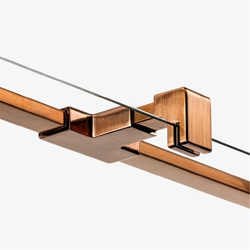 Kabina prysznicowa przyścienna prawa 90x80 cm EXK-3727 Avexa New Trendy Copper Brushed