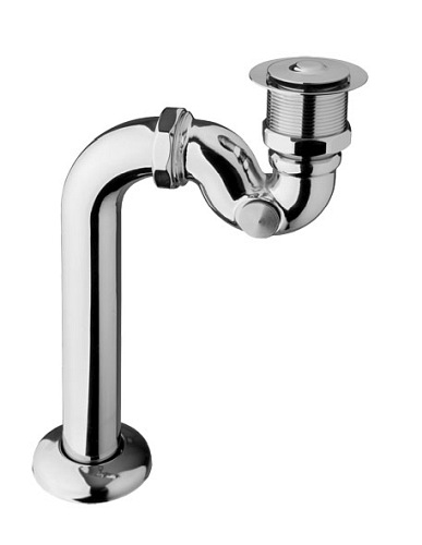 Syfon click-clack do wanien wolnostojących chrom Besco