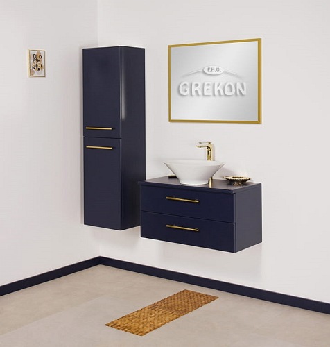 Szafka wisząca z umywalką nablatową 80 cm Belli Gold Gante