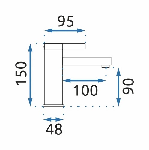 Czarna bateria niska Polo Black Gold Mat Rea